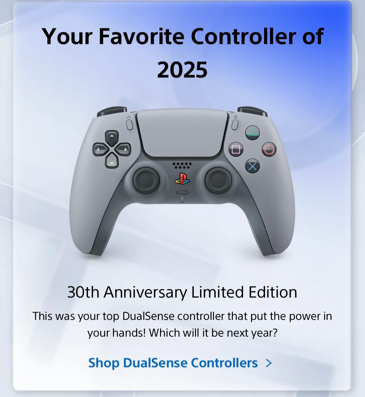 Dualsense 30th Anniversary Limited Edition Controller